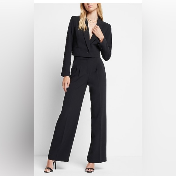 Express Super High Waisted Pleated Ankle Pants Size 12 - Picture 8 of 16